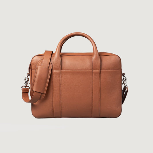 The Captain Brown Leather Briefcase